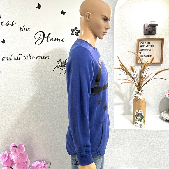 Nike Air Pivot V3 Sweatshirt Men's Size S Small Basketball Blue Black Side Zip - Picture 3 of 9